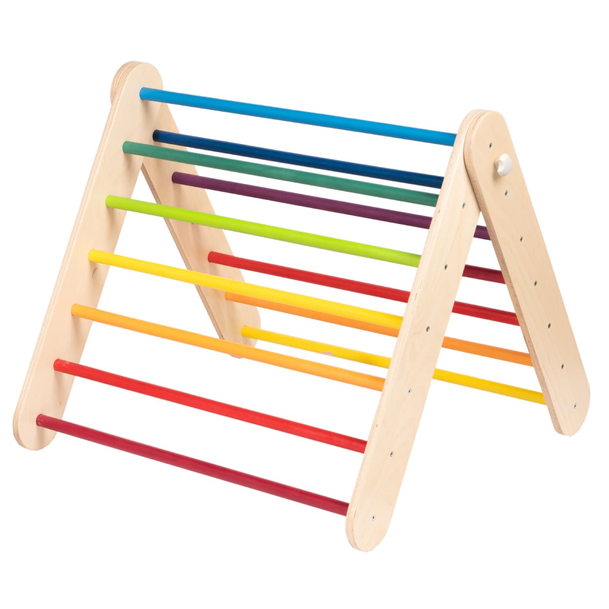 Leg&go climbing gym with rainbow color scheme beams
