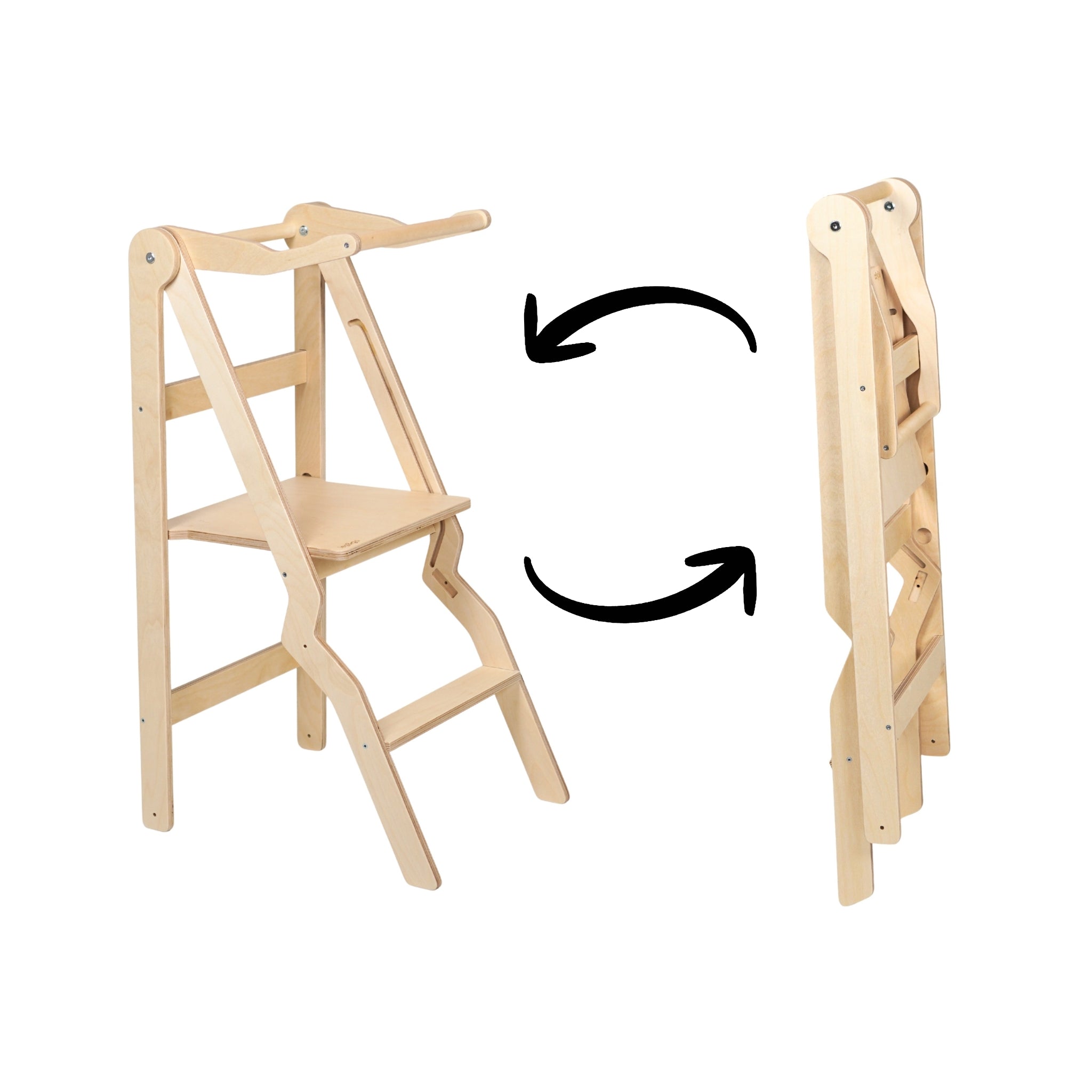 foldable learning tower for toddlers easy compact storage design