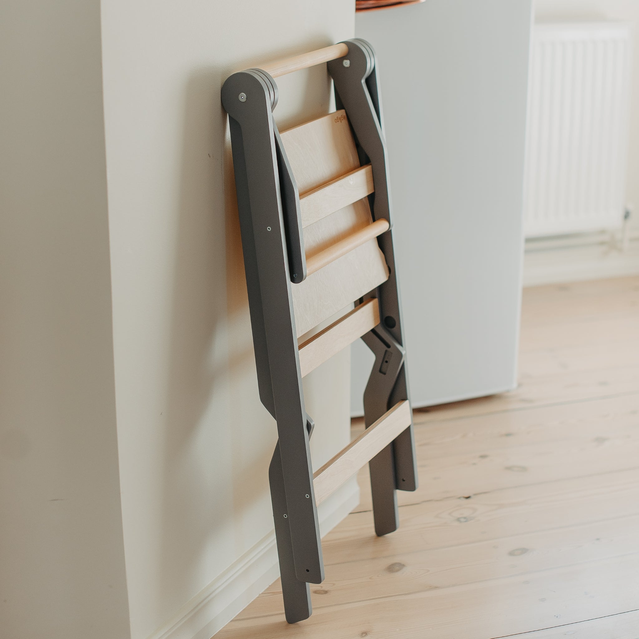 slim foldable helper tower for space saving storage