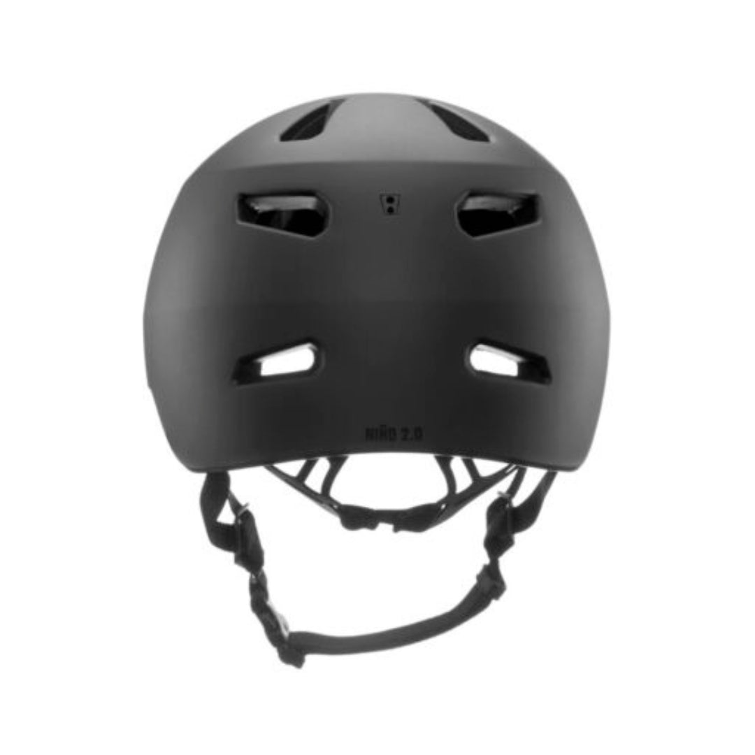 Black helmet for kids with a white background