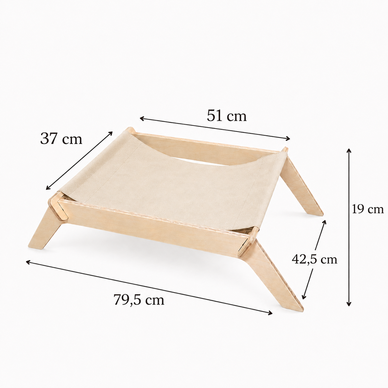 Elevated Wooden Cat Bed