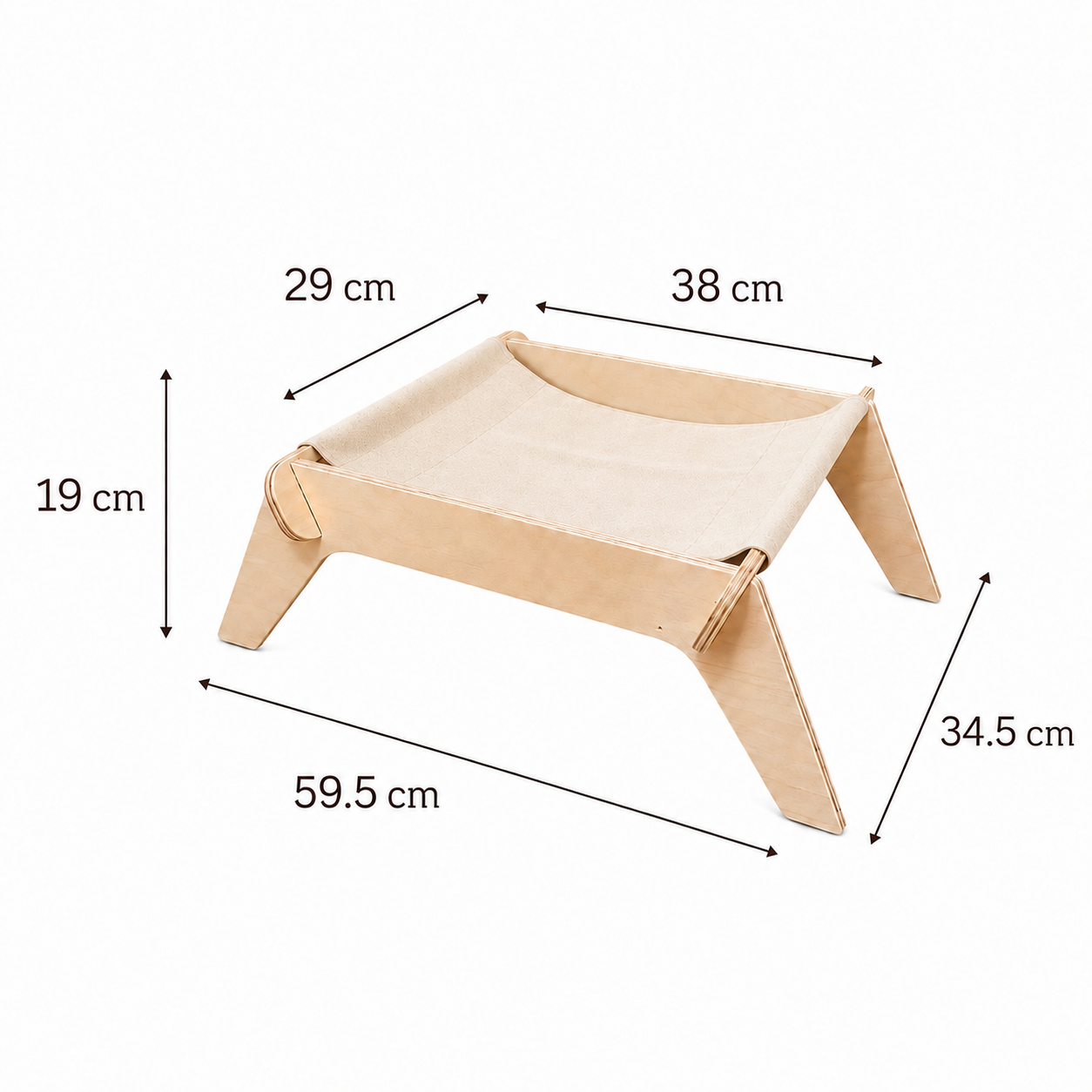 Elevated Wooden Cat Bed