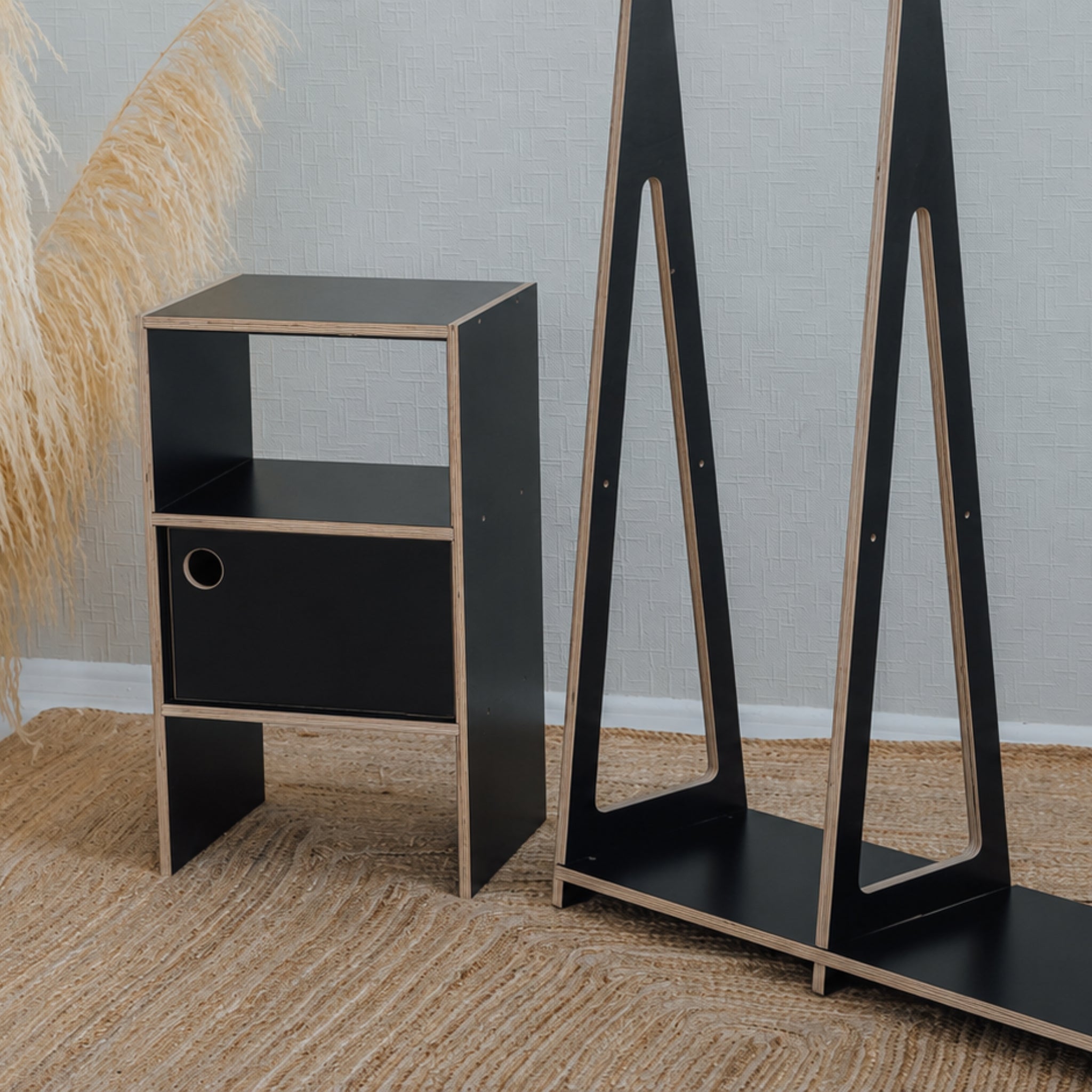 Montessori Kids Wardrobe with Shelves