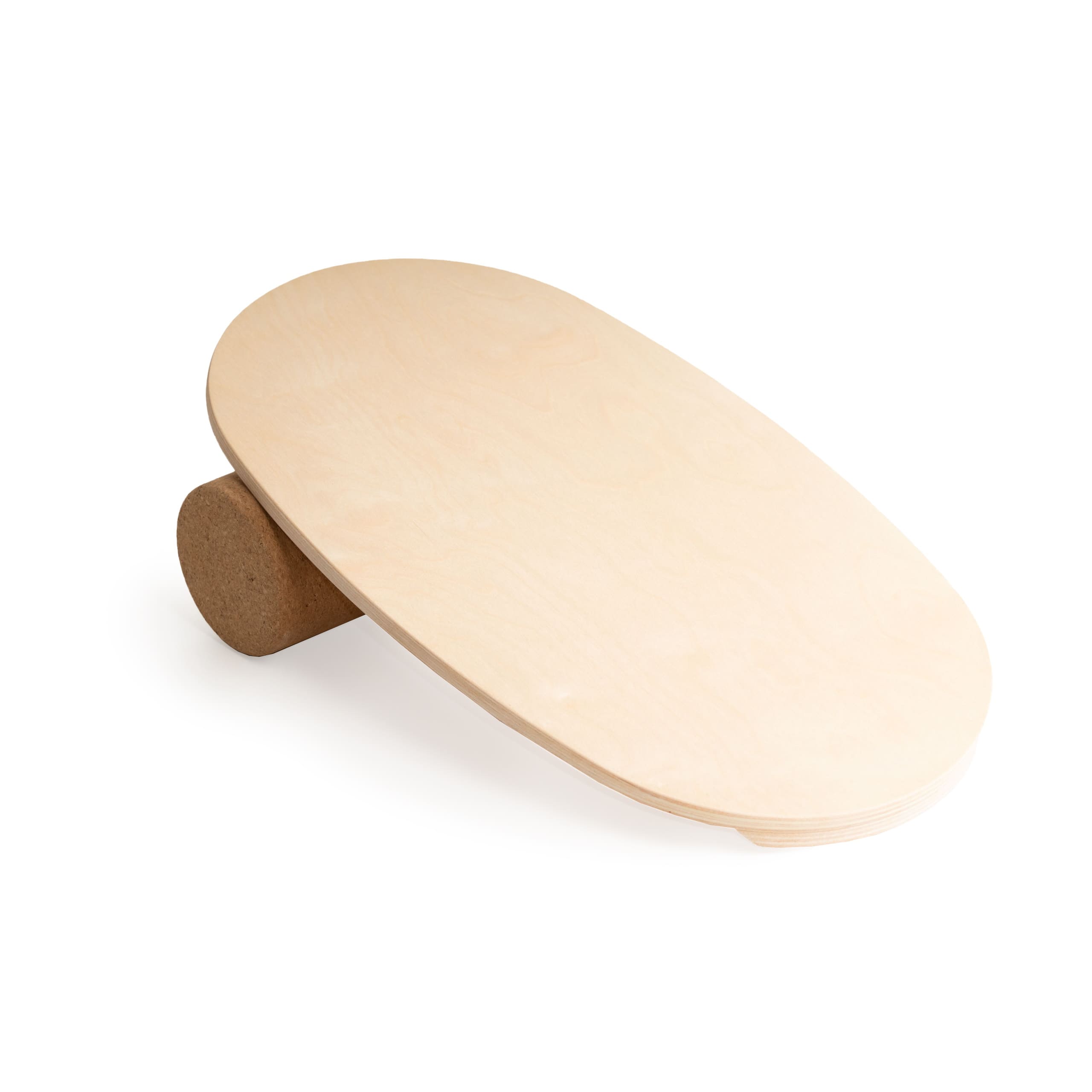 Balance board with exercise roll - oval