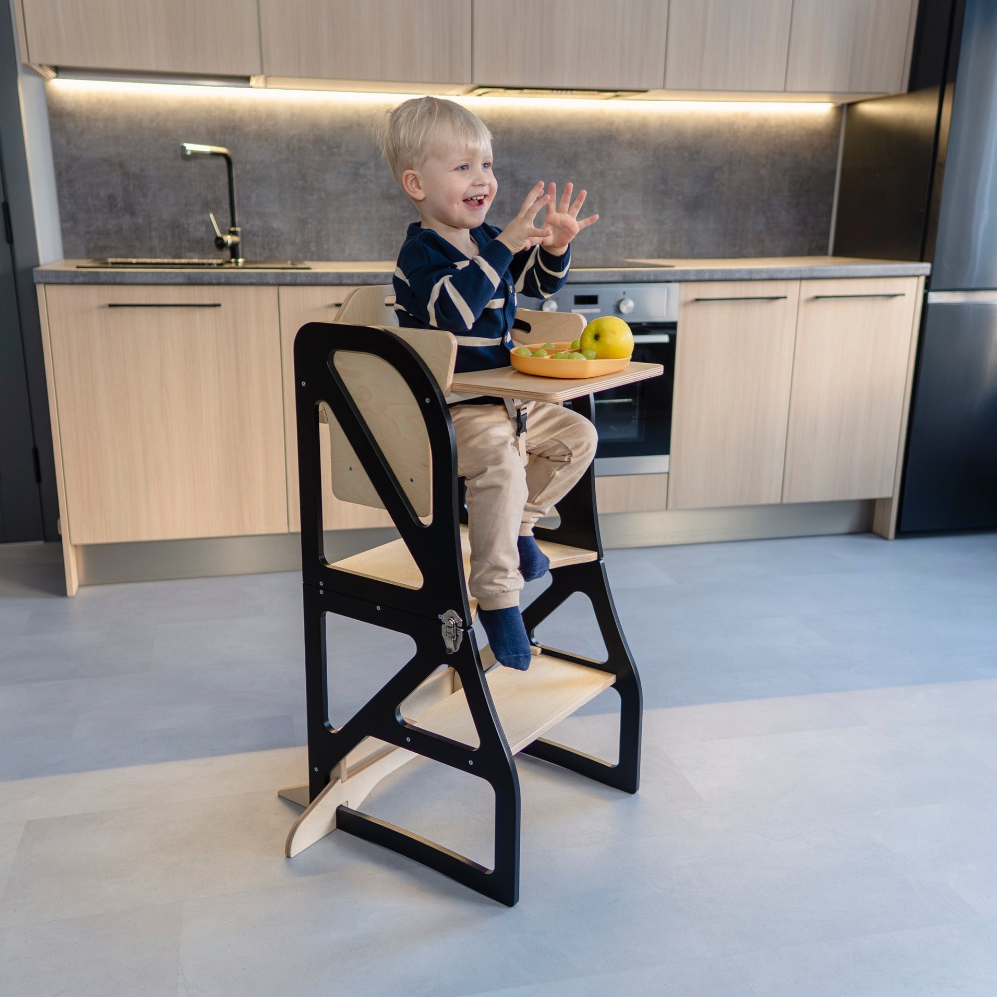 Transformable Kitchen Tower Securestep and High chair combo