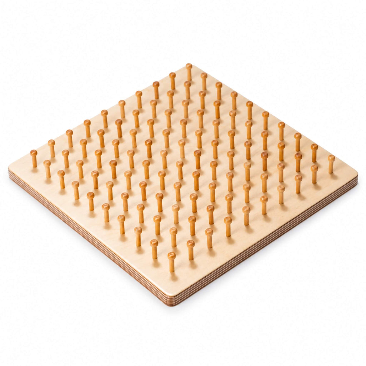 Wooden Montessori geoboard pegboard – math manipulative and activity board for homeschooling