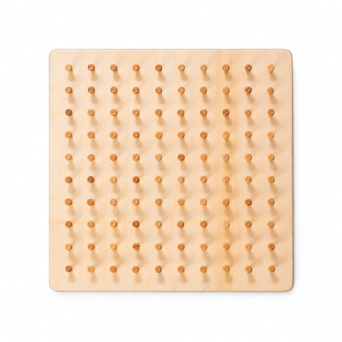 Wooden Montessori multiplication geoboard – hundred board and math learning tool