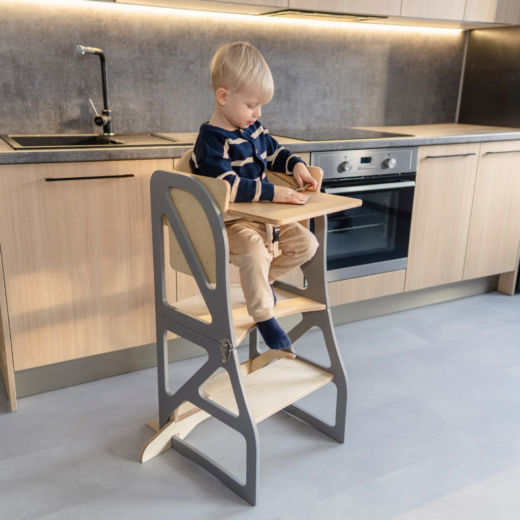 Transformable Kitchen Tower Securestep and High chair combo