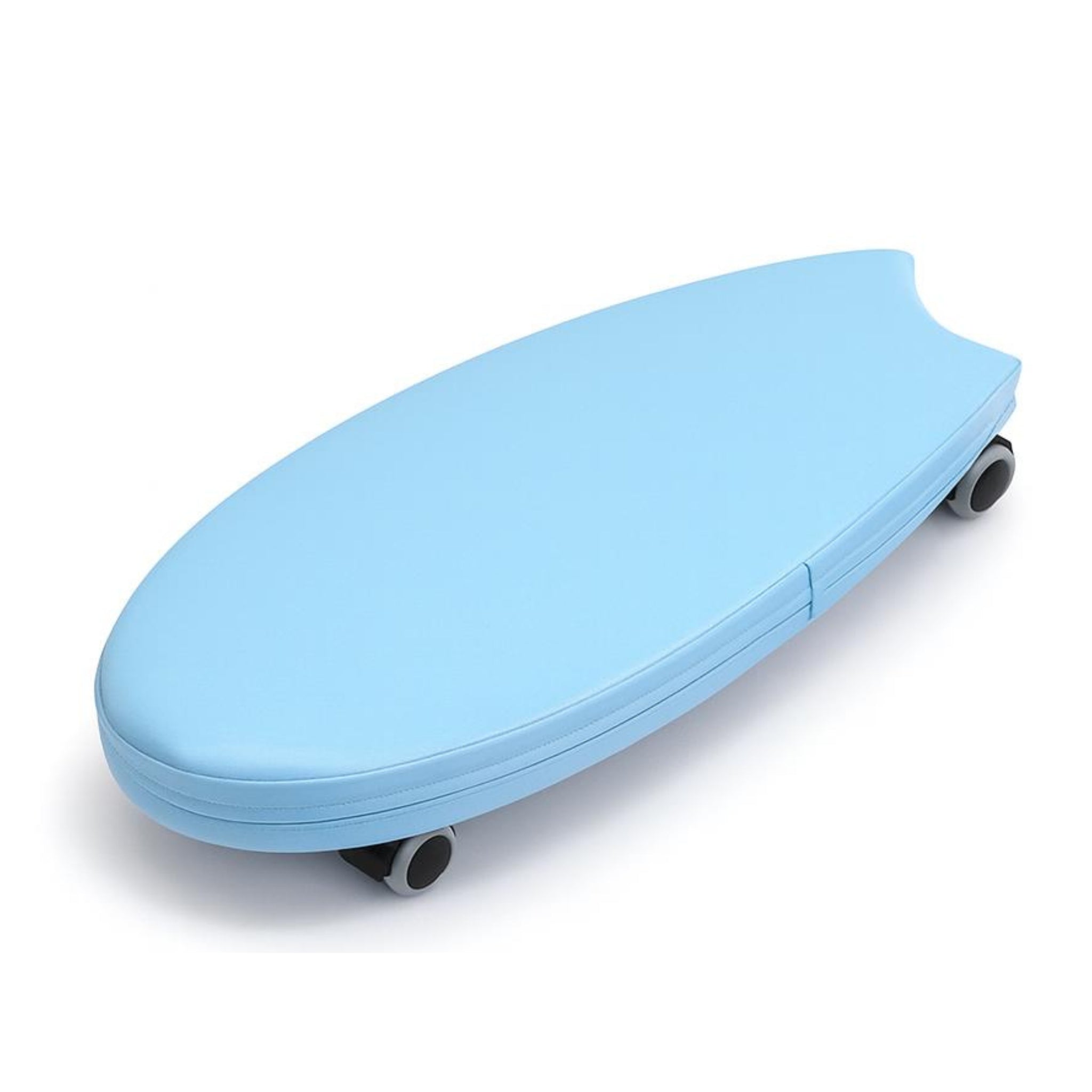 Blue soft surf ride on toy with wheels indoor ride on toy for balance and active play