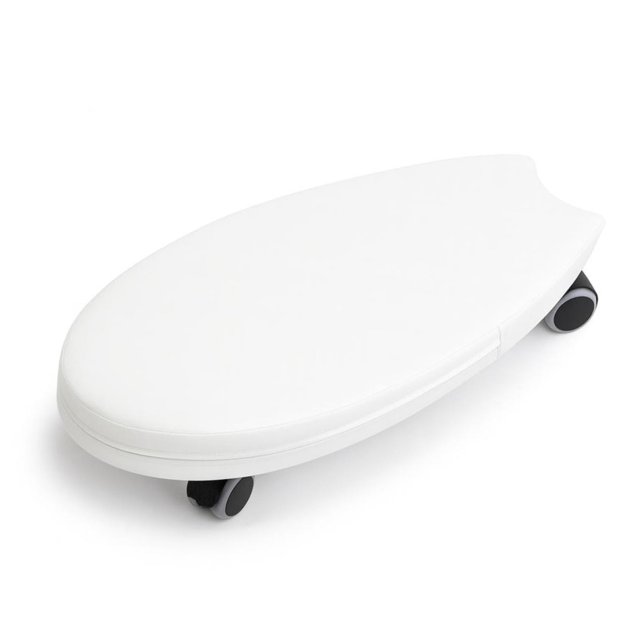 White soft surf ride on toy on wheels indoor ride on toy for kids balance and movement