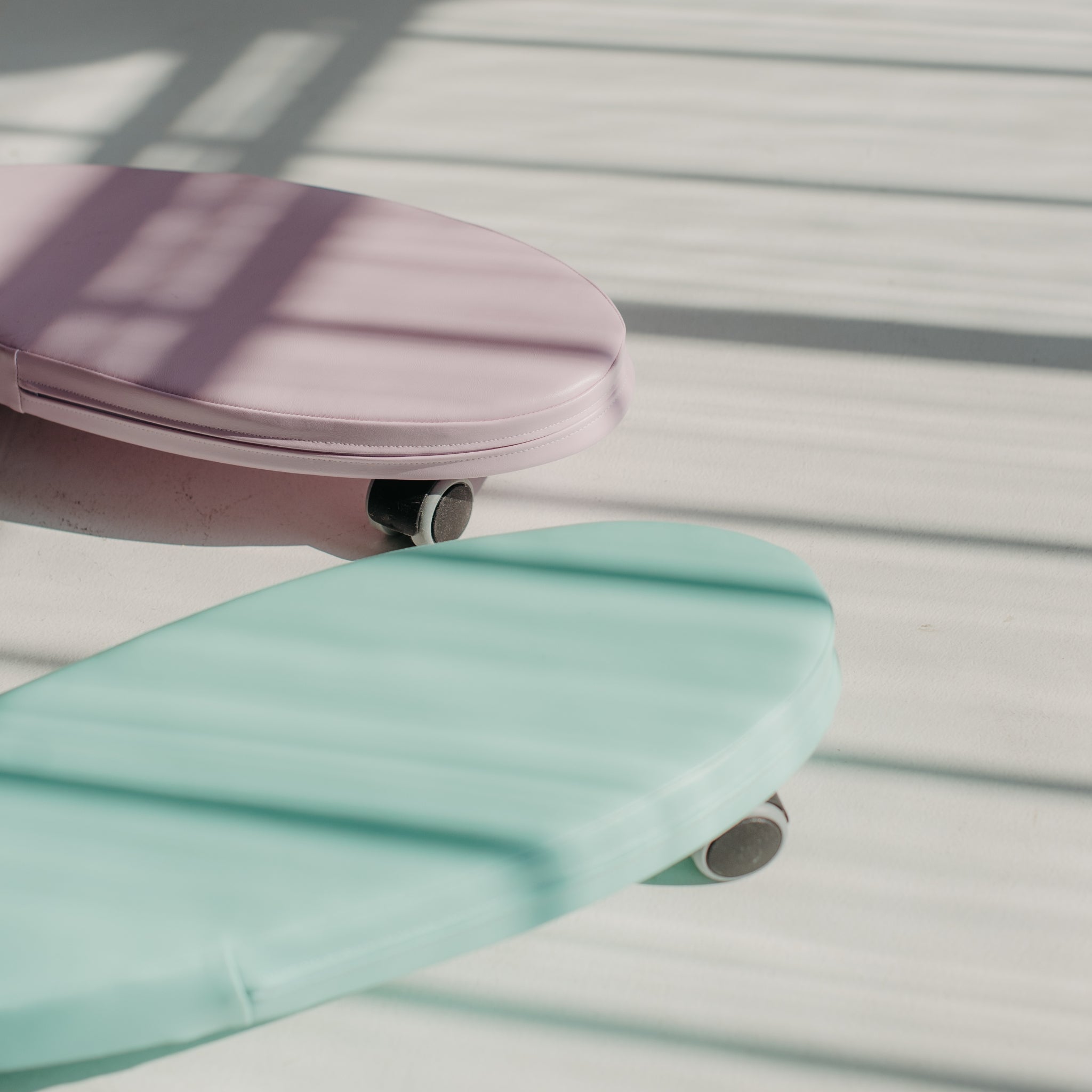 Surf style ride on toy for kids, lightweight foam board with smooth wheels