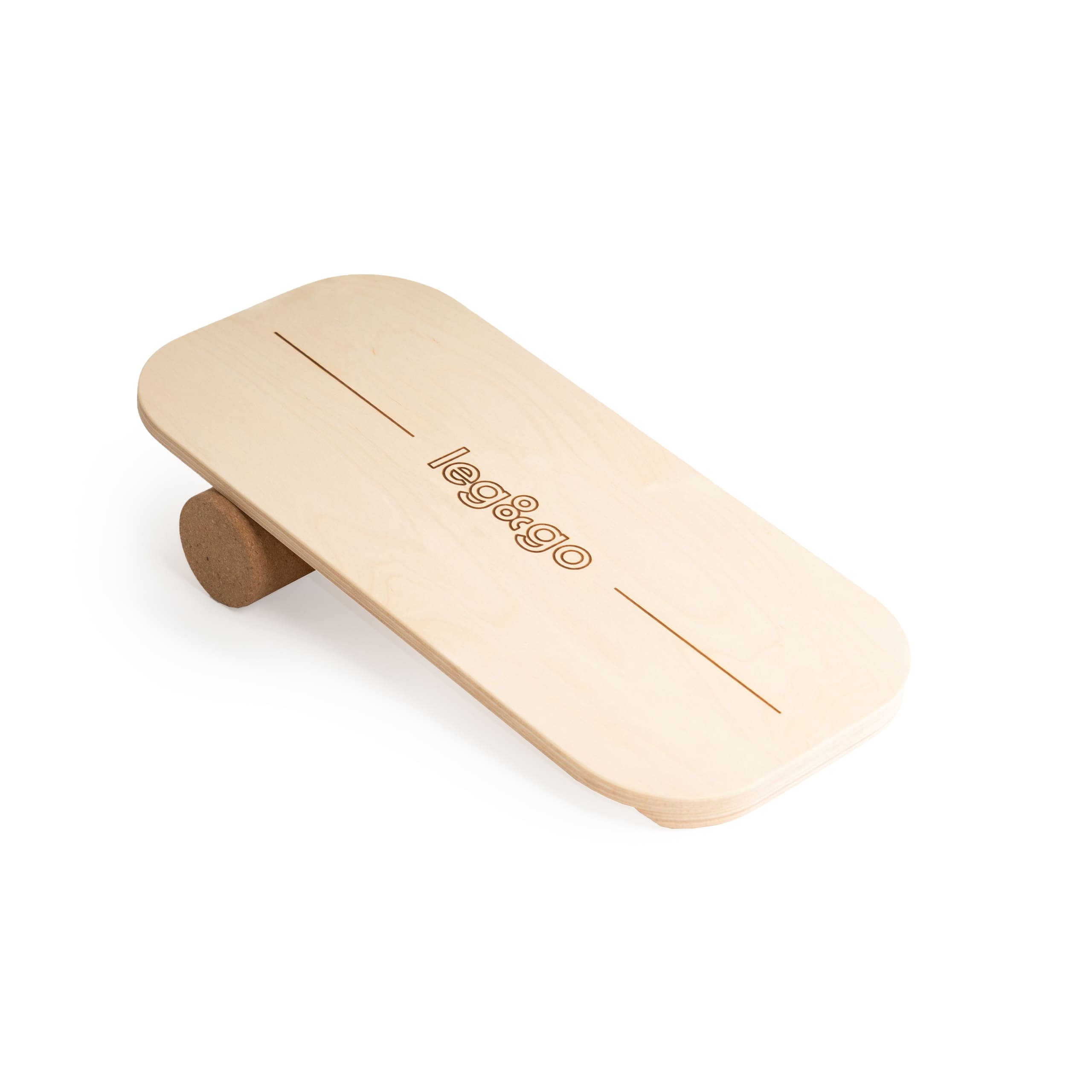 Balance board with exercise roll - oval