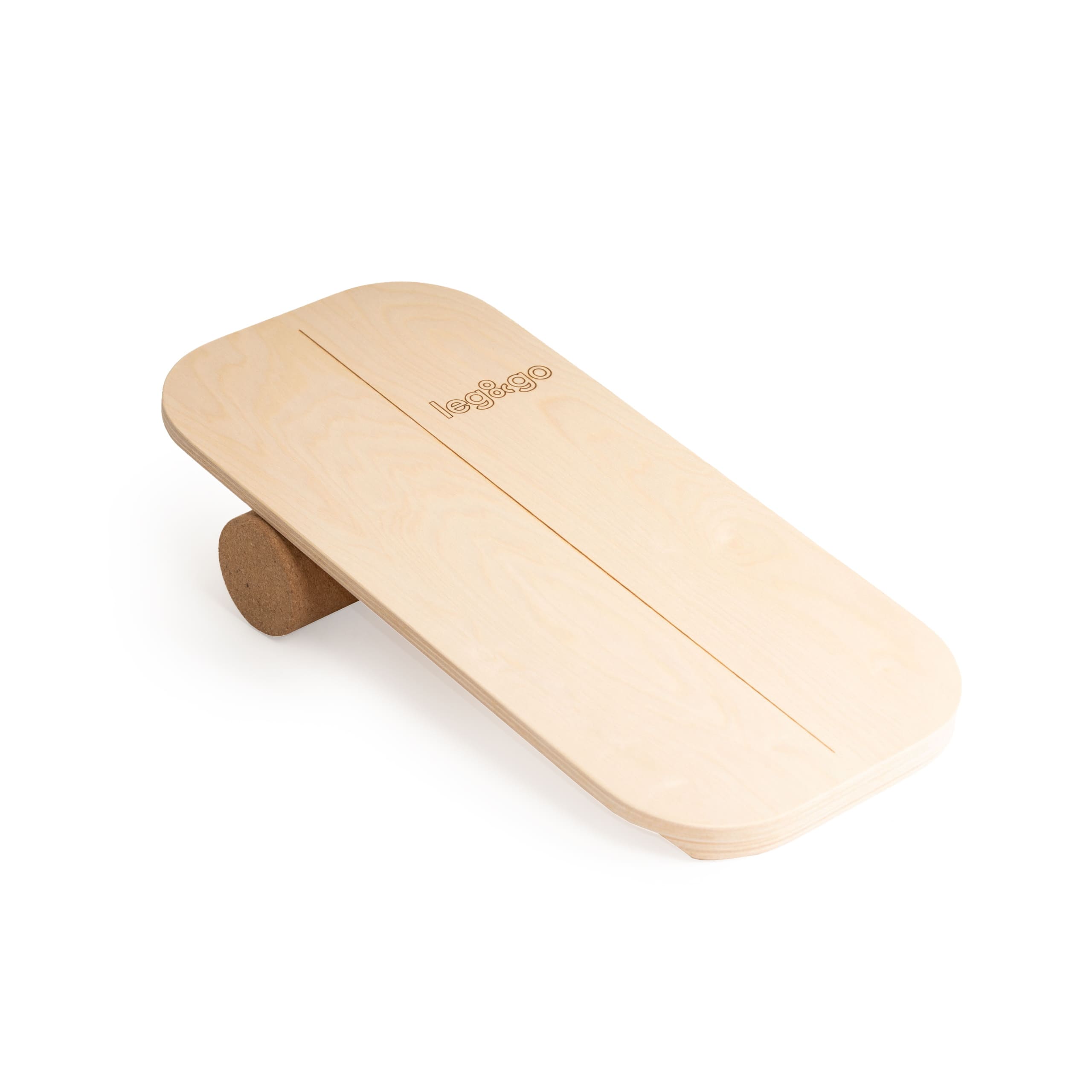 Balance board with exercise roll - oval